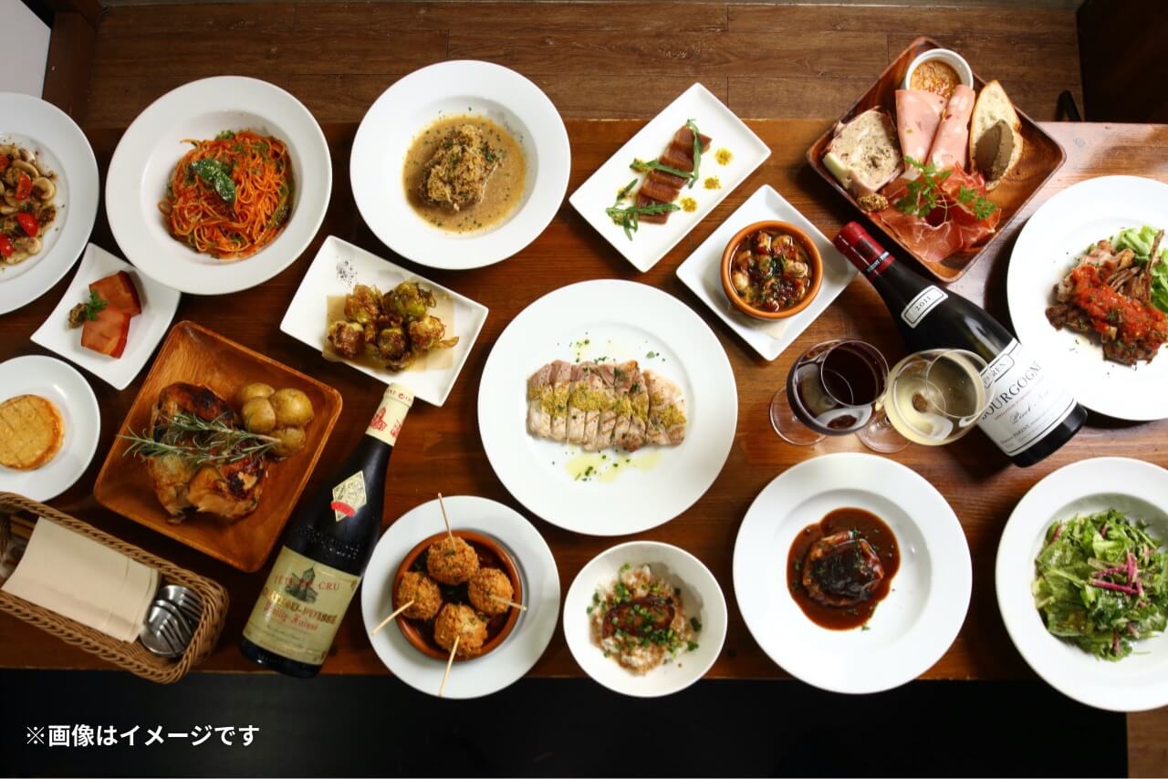 ロティサリーチキン付き7品定番コース/浜松町/バル/イタリアン/貸切/宴会